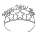 Glittered Metal Happy New Year Tiara